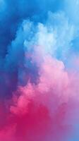 Colorful cloud patterns blend in shades of blue and pink during a vibrant sunset sky photo