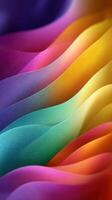 Colorful abstract patterns create fluid waves of vibrant hues flowing smoothly across the surface photo