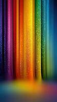 Colorful vertical stripes with shimmering glitter create a vibrant abstract design photo