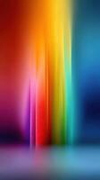 Colorful abstract composition showcasing vibrant hues merging softly in a blurred setting, creating an immersive visual experience photo