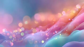 Colorful abstract design with soft gradients and luminous bokeh effects in a dreamy atmosphere photo