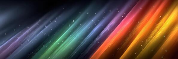 Colorful abstract lines create a dynamic visual display in a dark setting with soft lighting effects and vibrant hues photo