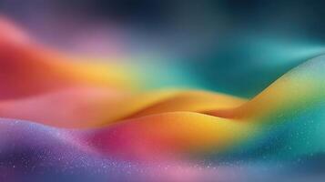 Vibrant abstract waves of color creating a mesmerizing visual experience in a serene and dreamy environment photo