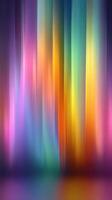 Vibrant colors blend in a beautiful abstract display with smooth gradients reflecting light creativity photo