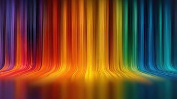 Colorful gradient display creating a vibrant atmosphere in a modern art space photo