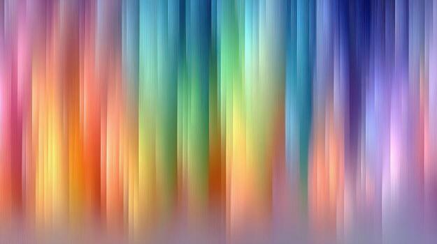 Colorful vertical stripes create a vibrant abstract backdrop illuminated by light in a dreamy setting photo