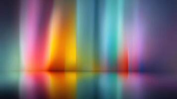 Vibrant light patterns revealing dynamic colors in abstract art during a creative showcase photo
