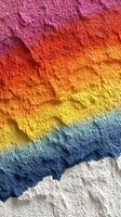 Colorful abstract texture with gradient layers in vibrant hues depicting a sunset or sunrise aesthetic photo