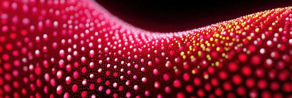 Vibrant red and yellow abstract pattern creates dynamic visual wave flowing in digital art environment photo
