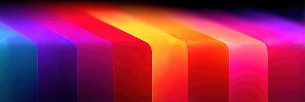Bright colors blend seamlessly in an abstract gradient artwork featuring curved shapes and vibrant hues photo