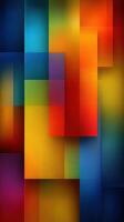 Vibrant geometric pattern with bold colors and smooth gradients creating a dynamic visual experience in digital art photo