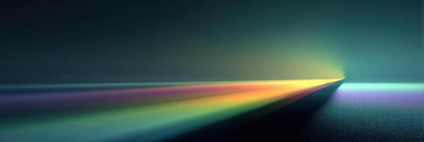 Light beams create vibrant colors in a darkened space at dusk or dawn photo