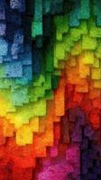 Colorful abstract design featuring vibrant gradients and geometric shapes in a varied palette of hues created digitally photo