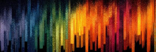 Colorful abstract patterns with vibrant gradients and glittering elements showcase artistic design photo