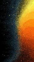 Vibrant cosmic gradient showcasing a transition from dark space to radiant colors of orange and yellow photo