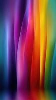 Colorful abstract waves create a vibrant display of gradients in an artistic setting photo