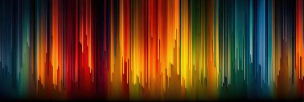 Bright abstract lines creating a vibrant background with a mix of colors in shades of red, orange, yellow, green, and blue photo