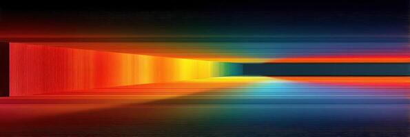 Vibrant color spectrum transitioning in a smooth gradient over dark background during a digital art creation photo
