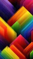 Vibrant geometric patterns in a colorful abstract design with a dynamic composition photo