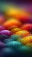 Colorful abstract background with dewdrops creating a vibrant textured pattern photo