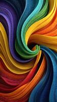 Colorful swirling patterns creating a vibrant abstract design in a modern art style photo