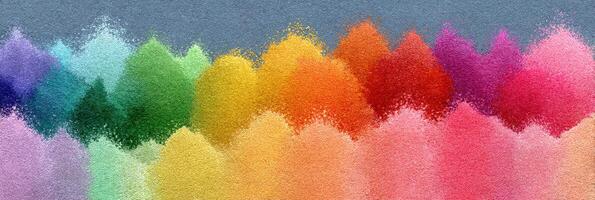 Bright and colorful abstract landscape featuring vibrant shades in various hues created with soft texture photo