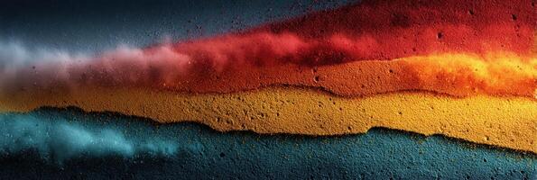 Abstract depiction of vibrant colors representing energy and emotion in a dynamic texture landscape photo