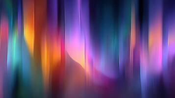 Colorful abstract light pattern creates a mesmerizing visual display in a dark space at night photo