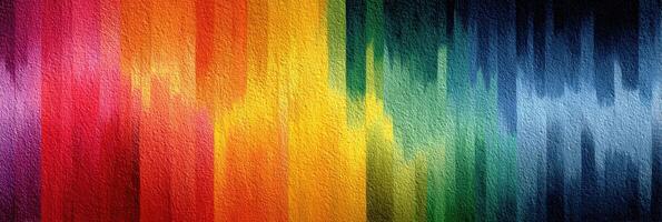 Colorful abstract wall mural displaying vibrant hues blending in an artistic fashion in a lively urban setting photo