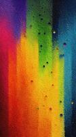 Bright and colorful abstract texture with vibrant hues and specks of color resembling a watercolor painting photo