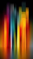 Colorful vertical lines create an abstract art piece with a vibrant display of hues and contrast in a modern composition photo