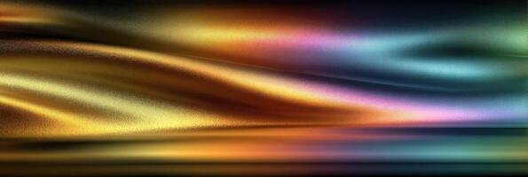 Dynamic abstract waves of color create a mesmerizing visual experience in vibrant hues at twilight photo