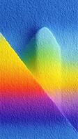 Colorful abstract landscape with gradients and textures representing mountains and valleys at sunset photo