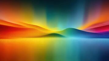 Vibrant abstract landscape showcasing gradients of color in a serene and artistic setting at dusk photo