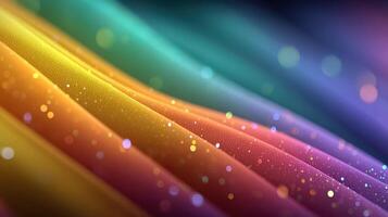Colorful waves of light create a vibrant spectrum in a captivating abstract design photo