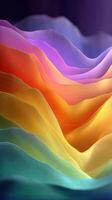 Vibrant layers of color create a stunning visual display in abstract design during a quiet evening ambiance photo
