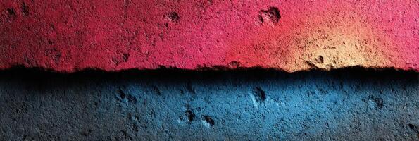 Colorful textured wall with vibrant gradient effect showcasing artistic design in urban setting photo