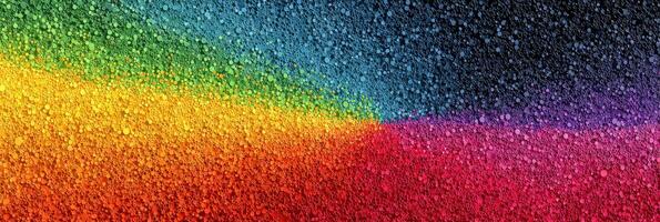 Colorful sand art display in an outdoor festival during daytime reflecting a vibrant atmosphere and creativity photo