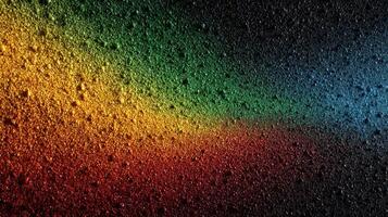 Vibrant color gradient shifts across textured surface enhancing visual depth during evening hours photo