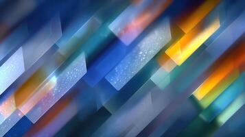 Bright and colorful abstract background with dynamic patterns and shimmering light effects photo