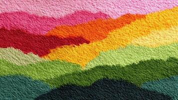 Colorful abstract landscape with vibrant hues and textured layers in a harmonious blend showcasing creativity photo
