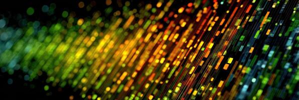 Colorful spectrum of light with sparkling dots creating an abstract background in vibrant shades at night photo