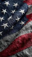 American flag with textured fabric creating a striking visual of patriotism and national pride during a celebration photo