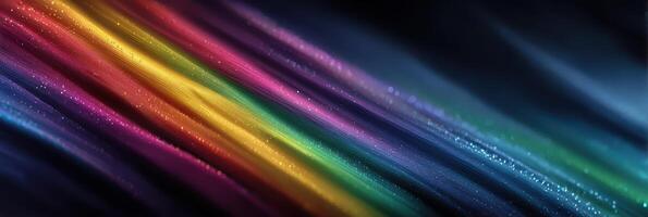 Colorful abstract background with vibrant swirling lines in rainbow shades against a dark backdrop photo