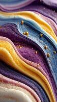 Layers of vibrant colors and textures showcase artistic design in dessert creation during an afternoon baking session photo
