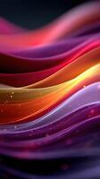 Colorful wavy patterns with vibrant gradients and glowing elements create a mesmerizing visual experience in modern design photo