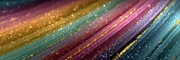 Colorful abstract design with shimmering lines and sparkling elements in a vibrant blend of hues photo