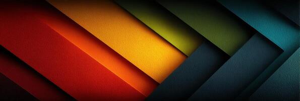 Colorful layered paper texture creating an abstract background in bright hues photo