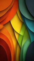 Vibrant layered abstract art showcasing rich colors and textured patterns in a captivating design photo