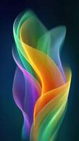 Colorful abstract design with flowing shapes and vibrant hues creating a captivating visual experience photo